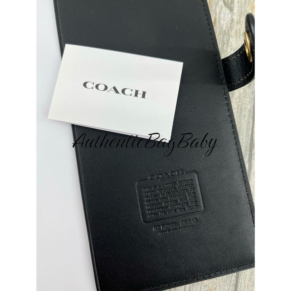 Coach Rexy 10th Birthday Notebook In Loved Leather With Sticker Print - Picture 8 of 8